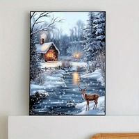 Peinture Diamant 5D Écologique Faite à la Main avec Diamants Ronds pour Adultes, Kit DIY sur Toile Tendue Sans Cadre, Motif Animal Personnalisable
