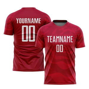 Uniforme de fútbol con conjunto de ropa deportiva por sublimación, venta al por mayor, camiseta de fútbol para hombres, camiseta de fútbol Simple de Color sólido - Product Image 5