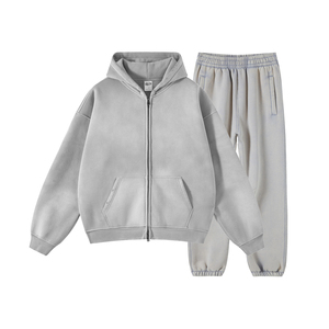 High Quality logo Sweatsuit Women Hoodies and Sweat <b>Pants</b> Set Unisex Tracksuits Spandex Polyester - Product Image 5