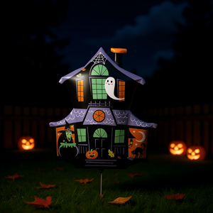 Globo de Casa Embrujada de Halloween de 62X66cm, Decoración Inflable para Fiestas - Product Image 3