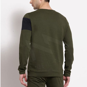 Sweat-shirt à col rond personnalisé pour homme, fabriqué en 2023, en polyester/coton, molleton uni, vêtements d'hiver - Product Image 3