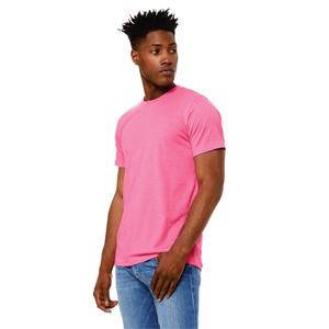 T-shirt col rond pour hommes coupe régulière, teint uni, manches courtes, tricoté, confortable, léger et décontracté, tenue de tous les jours - Product Image 2
