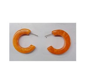 Pendientes de Resina Epoxi para Mujer, Joyería de Moda para Fiesta y Compromiso, Pendientes de Aro de Resina de Alto Pulido, Calidad Superior - Product Image 5