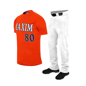 Manches courtes votre propre maillot de sublimation uniforme de baseball équipe porter nom Logo jeunesse uniforme de baseball pour adultes - Product Image 1