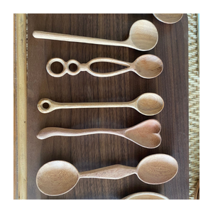 Cuchara de madera maciza de Vietnam, opción ecológica hecha a mano para restaurantes, uso de cocina, vajilla y exportación internacional a granel - Product Image 1