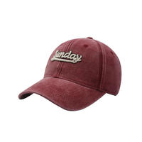 Casquette de baseball à visière non structurée à 6 panneaux en tissu Oxford Dobby avec broderie de lettres 3D personnalisées, logo brodé de haute qualité pour le sport