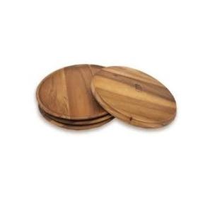 Bandeja de servicio de madera de acacia de diseño antiguo, platos y platos de lujo de alta calidad para hoteles, restaurantes, cocinas caseras - Product Image 4