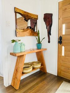 Tabouret rond en corne de style animal, fait main, toucher réel, table d'appoint moyenne, support, art et objets de collection, décoration intérieure - Product Image 5