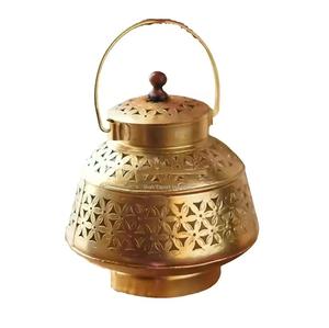 Amazing Durable Brass Incense <b>Burner</b> Golden <b>Oud</b> Bukhoor Incense Holder for Home Fragrance Hanging Incense <b>Burner</b> - Product Image 1