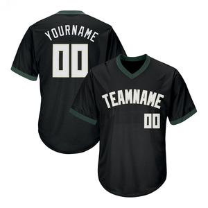 Custom Baseball Jersey Design Men Sublimated Mesh Double Knitted Blank Baseball Pullover Jerseys - Product Image 5