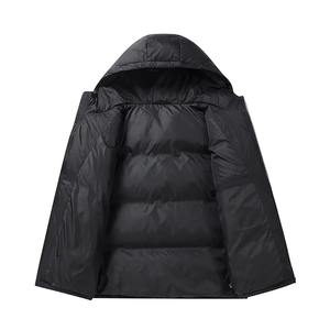 Chaqueta acolchada con capucha para hombre personalizada suave y a la moda, lona más popular con diseño personalizado, logotipo frontal OEM personalizado - Product Image 5