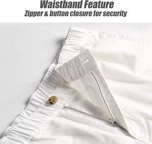 2024 Summer Trend Men's Casual Cotton Shorts Breathable Double <b>Layer</b> Sports Pants Quick Dry for Outdoor Running Fitness Solid - Product Image 4