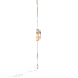 สร้อยคอเพชรเลี้ยงในห้องปฏิบัติการสำหรับสุภาพสตรี ทอง 18k - เครื่องประดับเพชรสุดพิเศษ - Product Image 4