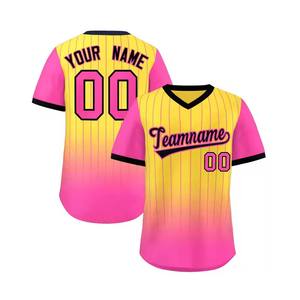 2025 alta calidad tendencia deporte transpirable estilo único nombre del equipo de softbol con camiseta de béisbol OEM - Product Image 6