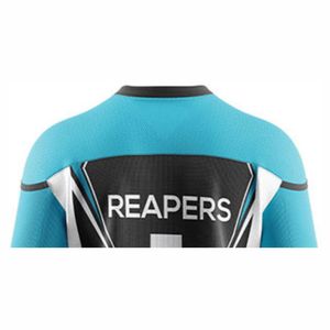 เสื้อเจอร์ซีย์บอลฮอกกี้ออกแบบเองได้ด้วยดีไซน์ที่เป็นเอกลักษณ์100% โพลีเอสเตอร์สีและโลโก้ตามสั่ง-แห้งเร็วและระบายอากาศได้ดี - Product Image 4