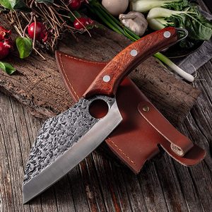 Couperet à viande robuste en acier au carbone, fabriqué à la main, avec logo personnalisé, couteau de cuisine pour barbecue, outil de coupe d'os forgé à la main, support OEM, vente en gros - Product Image 2