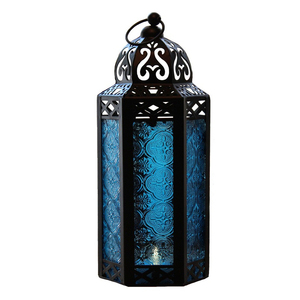 Moderno Metal y vidrio colgante vela linterna Color negro PC hecho a mano colgante vela linterna - Product Image 4