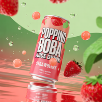 Boisson rafraîchissante de jus de fruits Boba à éclater Saveurs tropicales, jus de bulle avec éclatement de Boba, OEM/ODM disponible