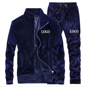 Ensemble de survêtement élégant pour homme en velours de luxe deux pièces - Respirant, coupe-vent, léger avec taille élastique, nouveau design, vente en gros - Product Image 4