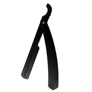 Rasoirs pour la gorge à coupe droite en acier inoxydable pour hommes de taille personnalisée Rasoirs professionnels de salon de coiffure à poignée enduite de papier Rasage avec logo - Product Image 2