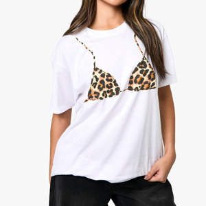 T-shirts en coton blancs surdimensionnés personnalisés avec logo pour femmes, manches courtes, hauts pour femmes, service OEM - Product Image 5