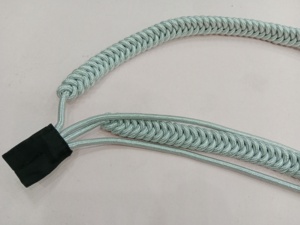 Prix de vente en gros Root Fight Gear 100% haute qualité argent Mylar fil torsadé cordons d'épaule uniforme personnalisé tactique Aiguillette - Product Image 4