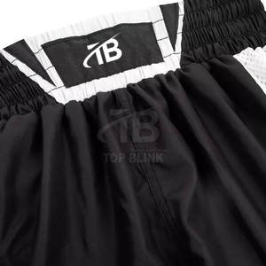 2025 Oem Usine Personnalisé Short De Boxe pour Hommes Sportif Taille Élastique Muay Thai Formation Fitness Combat Porter Motif Solide - Product Image 3