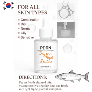 เซรั่ม PDRN Pink Glass Glow สำหรับบำรุงผิว ช่วยปลอบประโลม กระชับผิว ลดเลือนความหมองคล้ำ ผิวกระจ่างใส ด้วยเปปไทด์และไนอะซินาไมด์ ผลิตภัณฑ์ดูแลผิวจากเกาหลี ผลิตในประเทศเกาหลี - Product Image 6