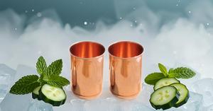Gobelet en cuivre Mint Julep Cup Accessoires pour boissons en métal Pack de 2 gobelets en cuivre - Product Image 3