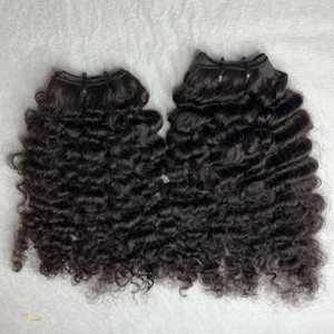 Grade 10A 12A Extensions de cheveux bouclés birmans bruts super doublement étirés de couleur naturelle non traités vietnamiens prix de gros - Product Image 2