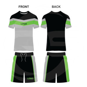 Conjunto de 2 piezas con logotipo personalizado para hombre, camiseta y pantalones cortos transpirables de talla grande para verano - Product Image 2