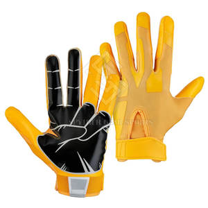 Gants de football américain pour hommes de style nouveau avec logo personnalisé en tissu - Tailles personnalisées de haute qualité disponibles - Product Image 3