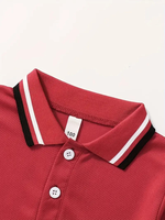 Ensemble de 5 polos unisexes pour l'été, décontractés, écologiques, en jersey compressé, lourds, à séchage rapide, respirants, t-shirts pour enfants