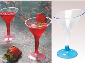 Vaso de zumo desechable OMKAAR de 250ml, con forma cónica Lisa, plástico de poliestireno para tiendas, fiestas, pequeñas cantidades, ml - Product Image 5