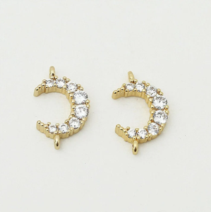 Round Brilliant Cut CZ Gemstone 925 Sterling Silver Pendant With Gold Plated Trendy Fashionable Pendant & <b>Charm</b> For Women Girls. - Product Image 1