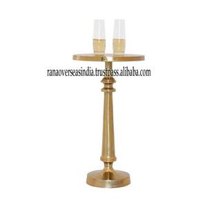 High Quality <b>Gold</b> Finished Metal <b>Side</b> <b>Table</b> Modern Design <b>Round</b> Center <b>Table</b> Use for Living Room Bedroom Home at Wholesale Price - Product Image 2