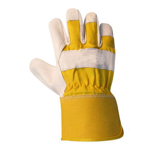 ถุงมือป้องกันหนังวัวสำหรับผู้ชาย,โลโก้ที่กำหนดเองถุงมือทำงานหนังวัวหนังกลับสำหรับขับรถ - Product Image 2