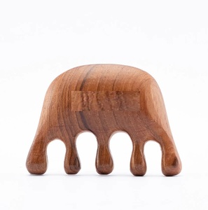 Peine de madera de estilo nuevo para salón, cepillo de pelo superior con acabado natural - Product Image 5