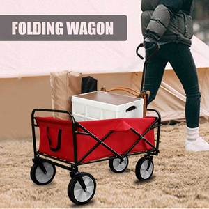 รถเข็น2025พับได้รถเข็นอเนกประสงค์สำหรับสวนกลางแจ้งชายหาดรถเข็นเกวียนพับได้ขนาดใหญ่ - Product Image 6