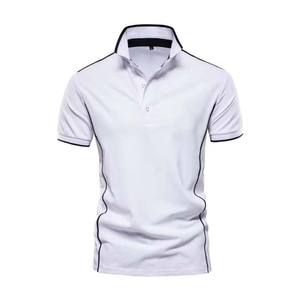 2025 mejor venta de calidad superior de los hombres de talla grande de gran tamaño para Polos verano Streetwear transpirable algodón estampado sólido - Product Image 1