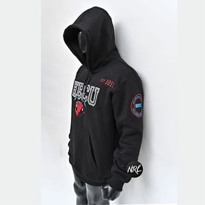 Sudadera con capucha barata para hombre, ropa de calle, jersey con logotipo bordado personalizado de peso pesado, transpirable, para correr, viaje de gran tamaño - Product Image 6