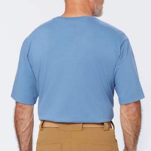 Fabrication sur mesure OEM T-shirt à col rond ajusté pour homme | Coupe ajustée, élégant et confortable - Product Image 5