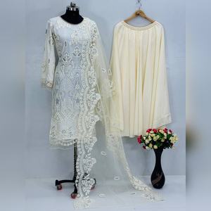 Collection de vêtements de soirée haut de gamme, nouveaux modèles de créateurs, broderie lourde, sequins chinois, détails kf-1703, détails des tissus - Product Image 6