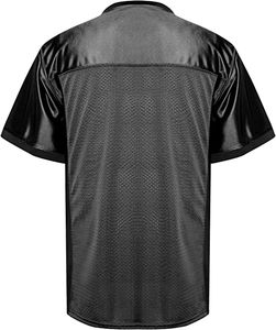 Camiseta de fútbol americano de último diseño para hombre, camiseta de fútbol personalizada de calidad, parche bordado, camiseta de fútbol transpirable corta al por mayor - Product Image 3