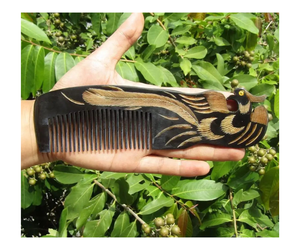 หวีหวีผมเขาควายวัวเขาควายธรรมชาติสินค้าสำหรับร้านเสริมสวย - Product Image 1