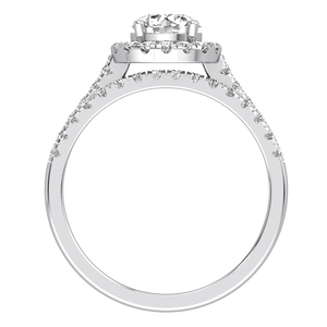 Bague de mariage pour femme en or jaune et blanc 9 carats, diamant de laboratoire de 1,29 carats, clarté VS, couleur EF, taille brillant, bijoux de luxe IGI - Product Image 2