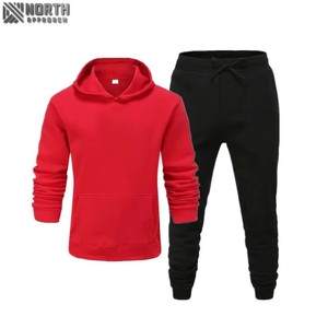 Conception personnalisée hommes hiver Jogging survêtement 100% haute qualité coton respirant avec col à capuche pour hommes femmes - Product Image 4