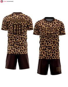 Ensemble d'uniformes de football personnalisés de haute qualité, impression numérique, 100% polyester, antibactérien, séchage rapide, manches courtes, unisexe, adulte - Product Image 1
