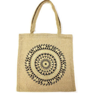 Sac fourre-tout personnalisé en jute marron naturel Impression de motifs de marque privée Transporteur écologique pour cadeaux pour l'exportation - Product Image 5
