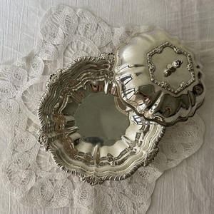 Stainless Steel Butter Dish <b>with</b> <b>Decorative</b> Carvings Eco-friendly Modern Minimalist Design Flip Top <b>Lid</b> Carton Packed - Product Image 4